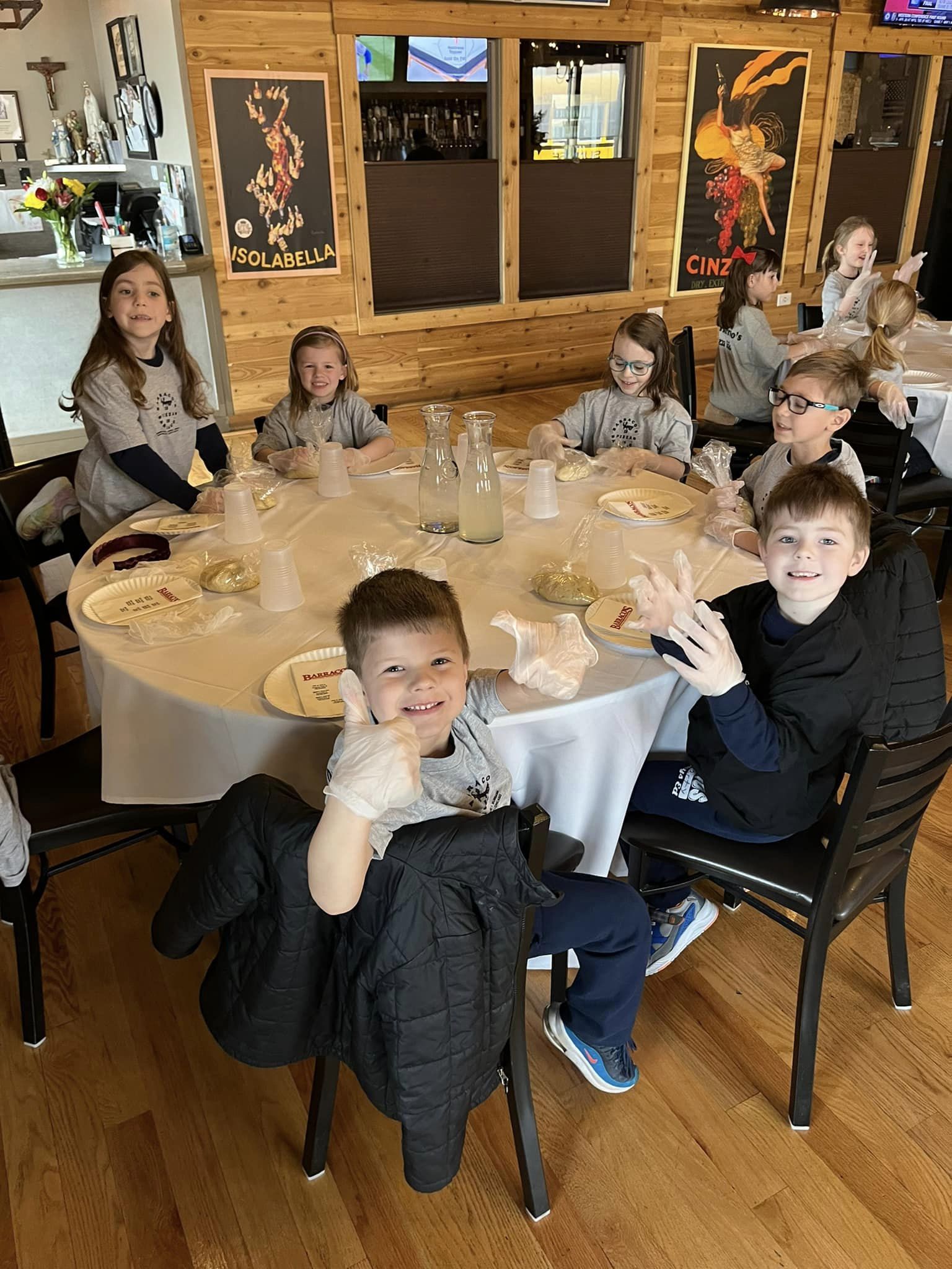 Kindergarten Field Trip to Barracos Pizza! St. Linus School