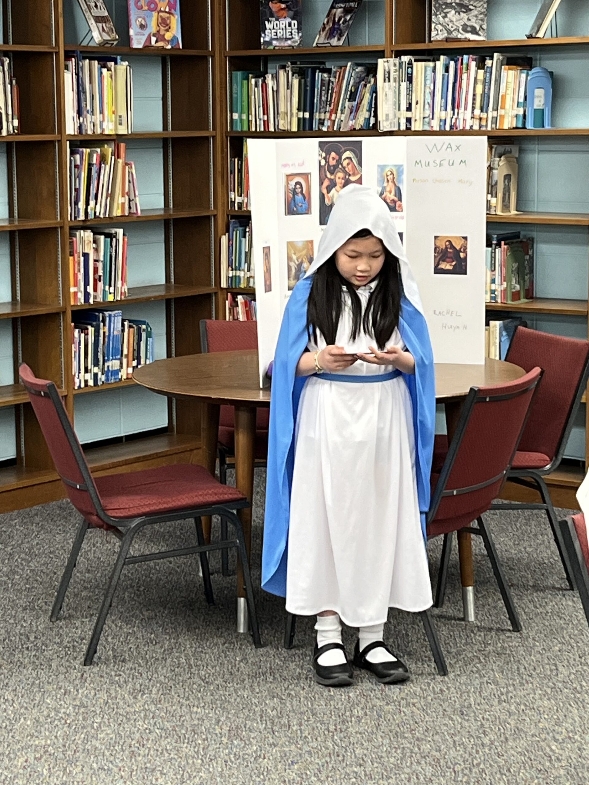 Wax Museum in Library!! – St. Linus School